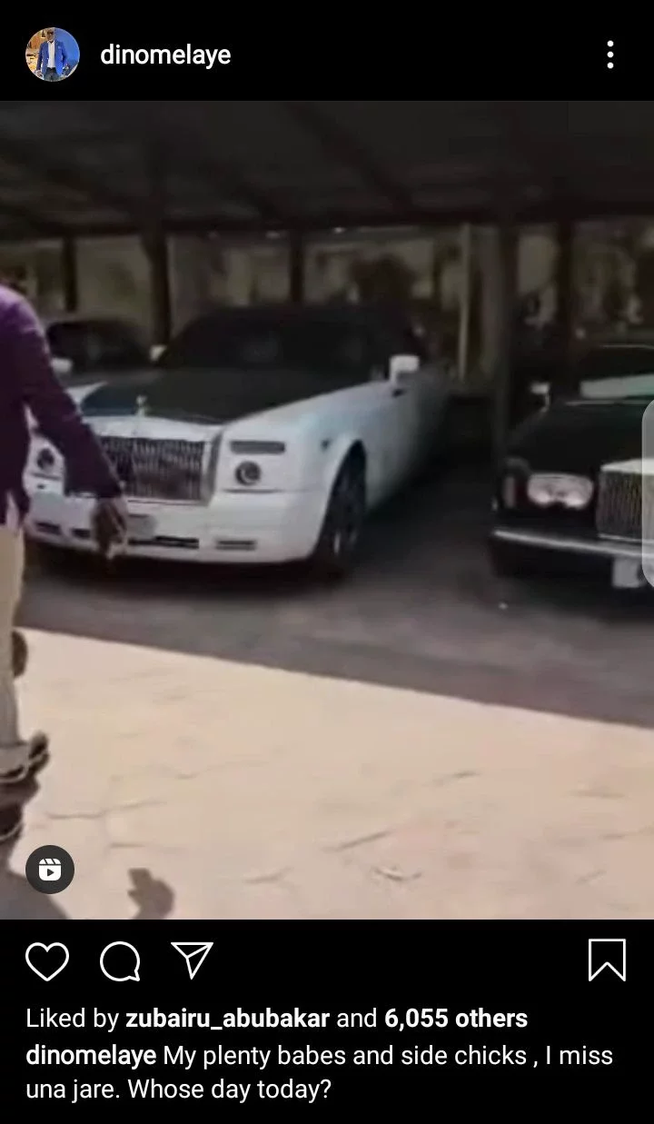 Dino Melaye Shows off his Cars at his Garage (Video).