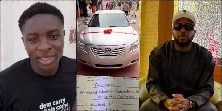 'I didn't believe I would drive a car in the next three years' - Man overjoyed as he gets N6.5M car in celebration of Tunde Ednut's birthday