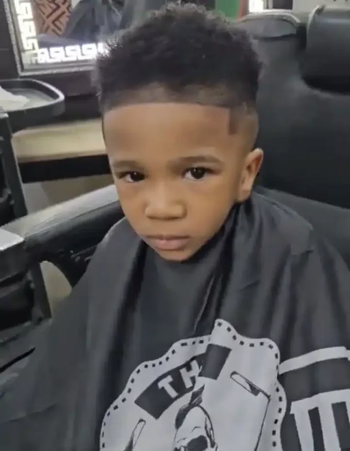 Mother cuts son's hair without her husband's permission, he reacts
