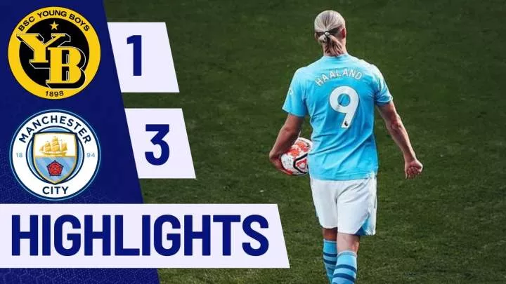 Haaland ends barren streak in Champions League with 2 goals in Man City's  3-1 win over Young Boys