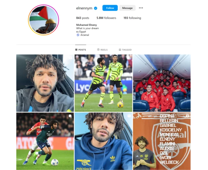 African Footballers with Highest Number of Followers on Instagram