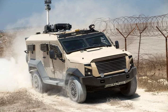 Plasan Sandcat armored vehicle 