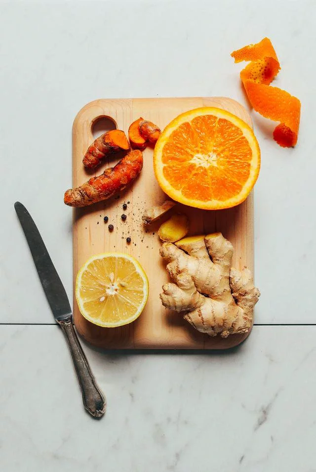 'Ingredients needed for ginger-turmeric