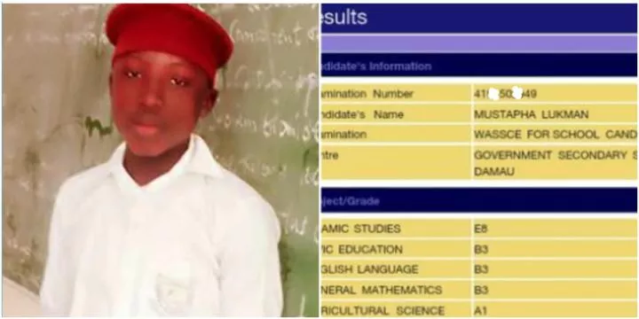 WAEC result of boy who scored 136 in JAMB causes serious buzz online