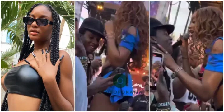 Video of Ayra Starr putting fan's phone away while allegedly on call with girlfriend causes buzz online