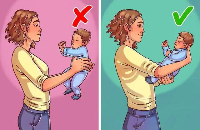 Dangerous ways of holding your baby 