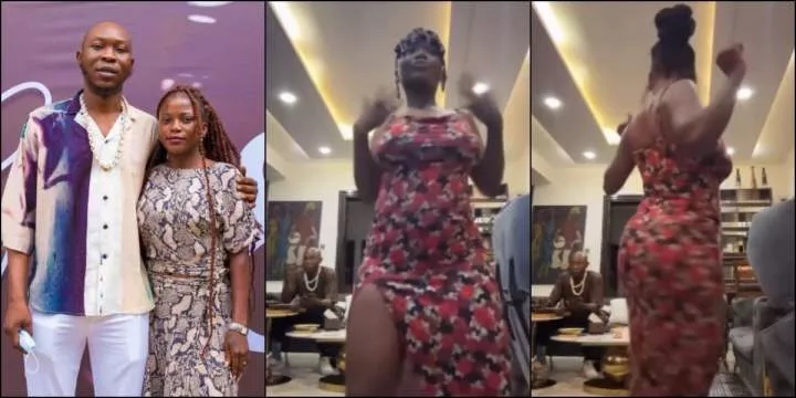 Video of Seun Kuti's wife Yetunde dancing while he eats stirs mixed reactions