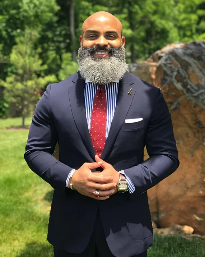A man with a long beard