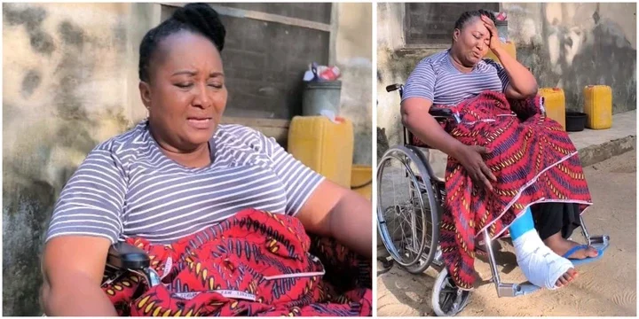 Ebele Okaro shares disturbing video of her on wheelchair, appreciates colleagues for support