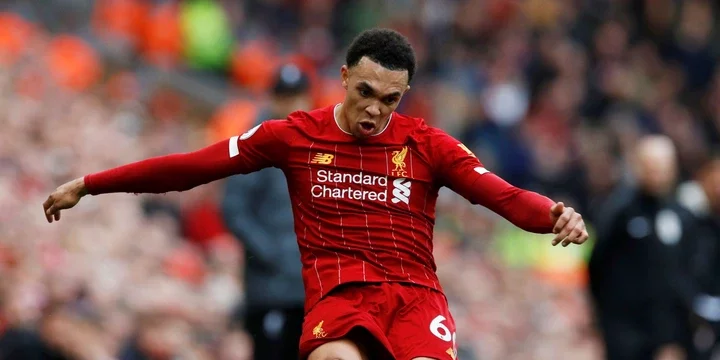 Trent Alexander Arnold playing for Liverpool