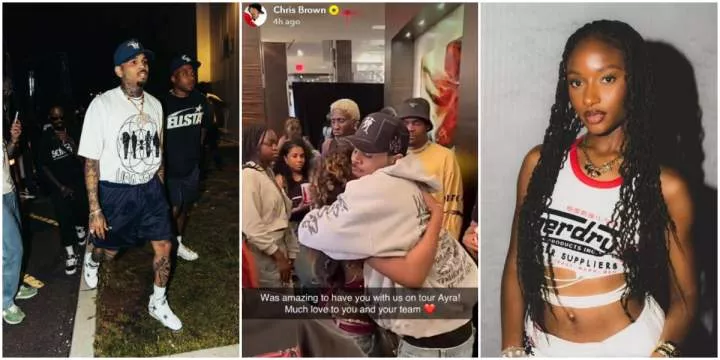 "It Was Amazing To Have You With Us On Tour" - Chris Brown Appreciates Ayra Starr