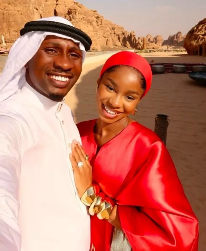 Priscilla Ojo's father storms Lagos, exchange pleasantries with groom