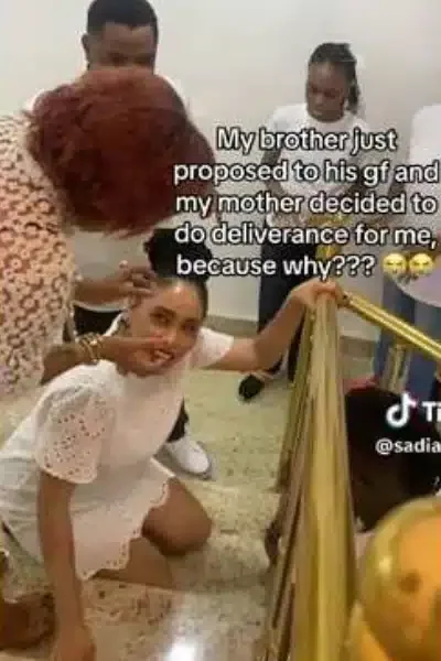 'Your husband must appear' - Nigerian mother conducts deliverance on daughter over marriage delay