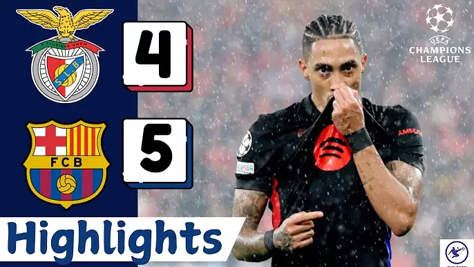 Benfica 4 - 5 Barcelona (Jan-21-2025) Champions League Highlights