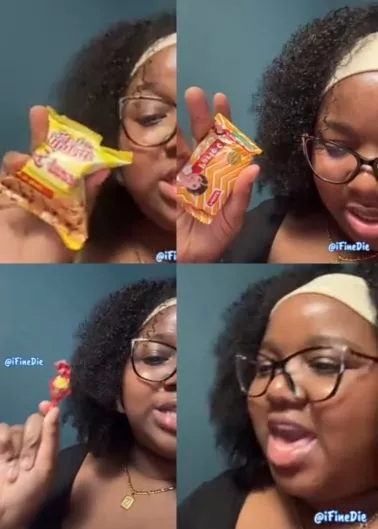 Abroad based Nigerian lady laments sizes of Nigerian snacks