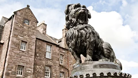 Getty Images The dog Greyfriars Bobby was celebrated for staying next to his owner's grave for 14 years after the man died (Credit: Getty Images)