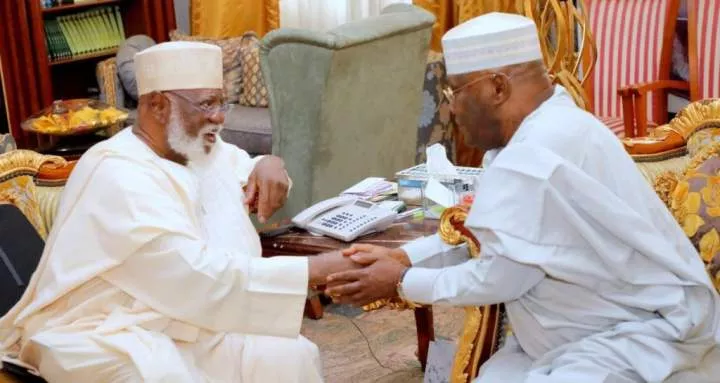 Atiku meets IBB, Abdulsalami Abubakar (Photos)