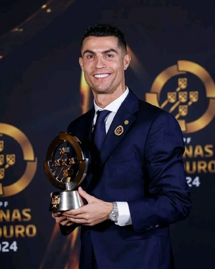 PHOTOS: Portugal honour Cristiano Ronaldo with #QuinasDeOuro2024 award