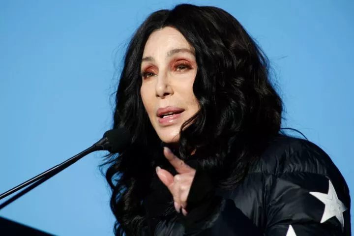 Cher at Sam Boyd Stadium on January 21, 2018, in Las Vegas. (Image Source: Getty Images - Photo By Sam Morris)