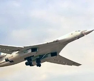A Tu-160M bomber burned down in the Russian Federation