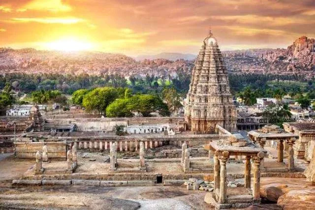 Ancient ruins of the ancient Hindu city of Hampi