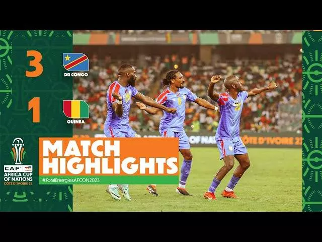 DR Congo 3 - 1 Guinea (Feb-03-2024) Africa Cup of Nations 2023 Highlights