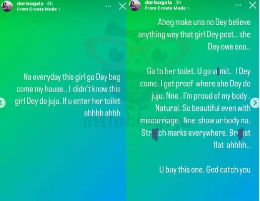 Angela Okorie and Doris Ogala air each other's dirty laundry online