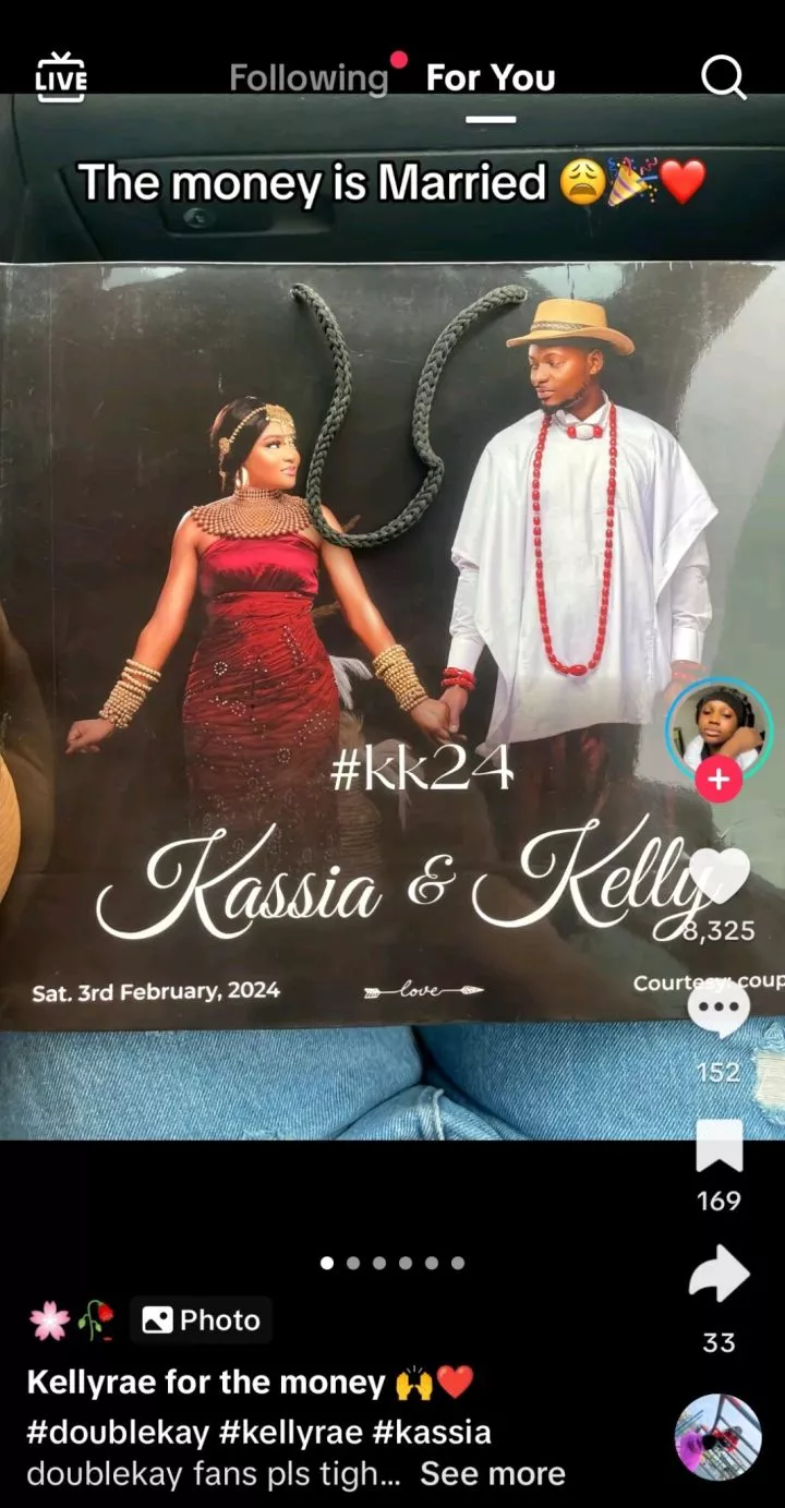 BBNaija: Kellyrae's wedding photo with wife, Kassia resurfaces online