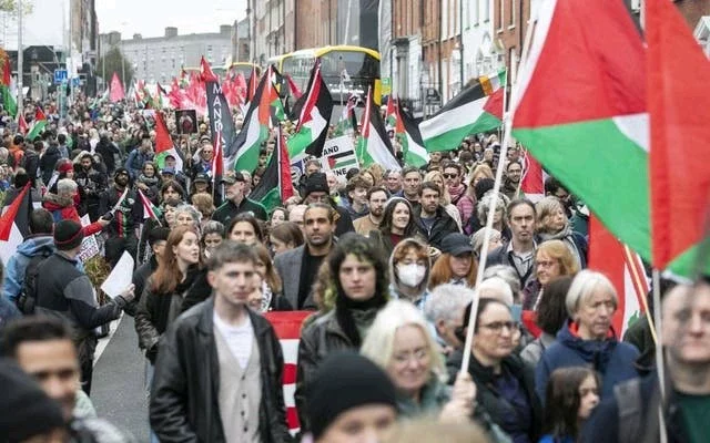 Thousands Join Palestinian Solidarity March in Dublin