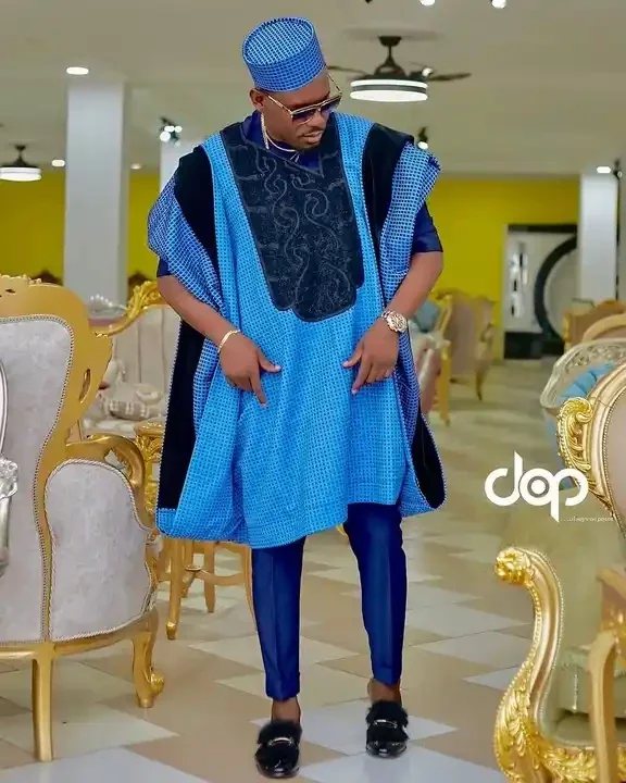 New Agbada Designs with Embroidery for Men