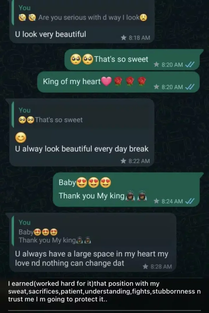 'Wetin be this? Are you not loved at home?' - Man expresses concern over love text on sister's Whatsapp status