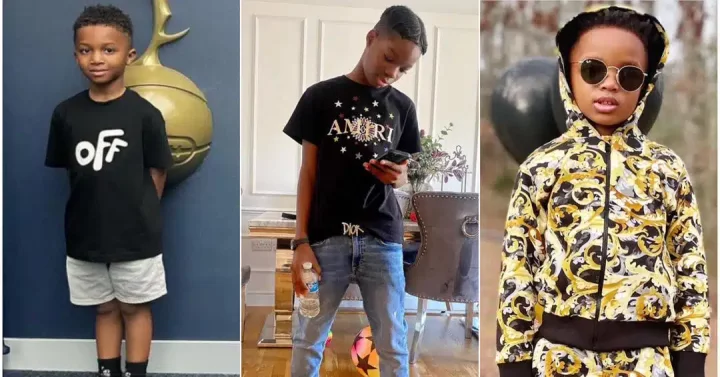Video of Wizkid's son Boluwatife talking about his brothers causes buzz