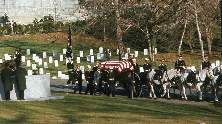 JFK buried at Arlington National Cemetery - November 25, 1963 - HISTORY