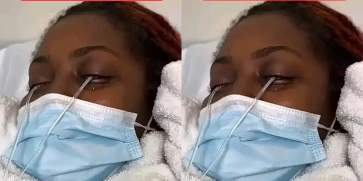 "They had to flush her eyes out 4 times" - Lady nearly goes blind after fixing lashes