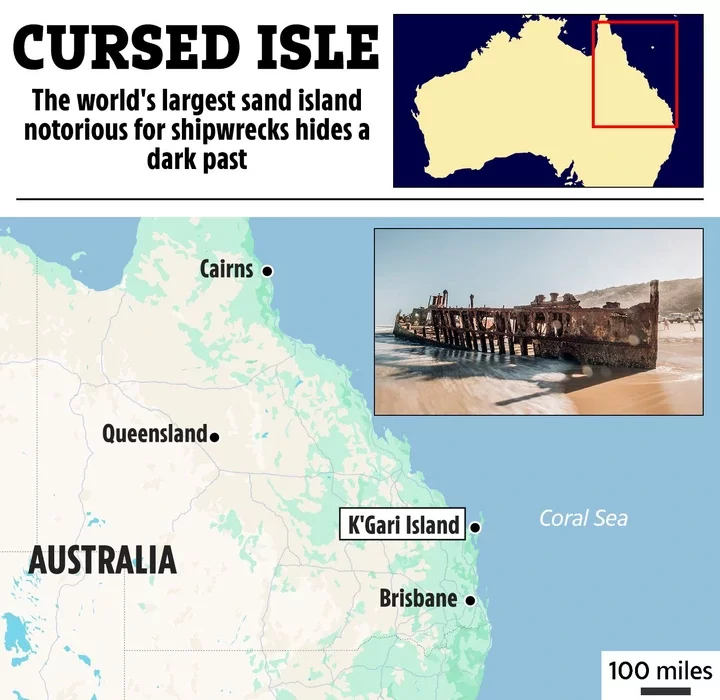 'Cursed' paradise island is plagued by shipwrecks & dingo attacks with dark past - and you need special pass to visit