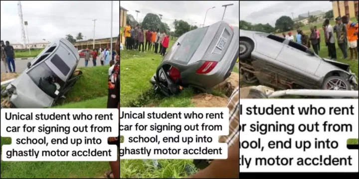 Student who reportedly rented car to celebrate sign out from school involved in accident