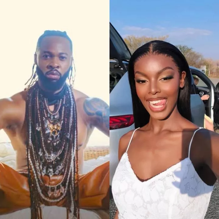 Singer, Flavour responds as Nigerians advise Miss Universe Nigeria winner, Chidinma Adetshina, to avoid him