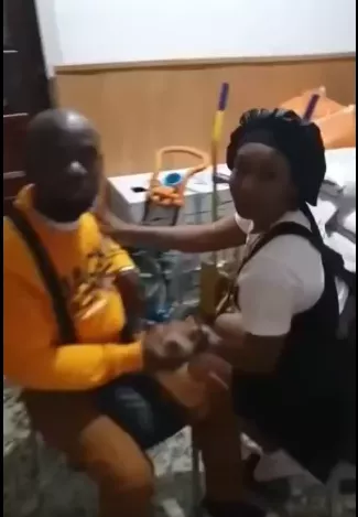 Drama as man catches his wife with another man