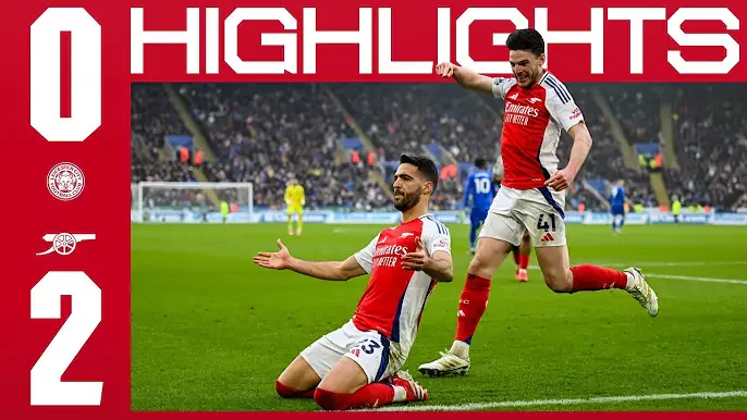 Leicester City 0 - 2 Arsenal (Feb-15-2025) Premier League Highlights