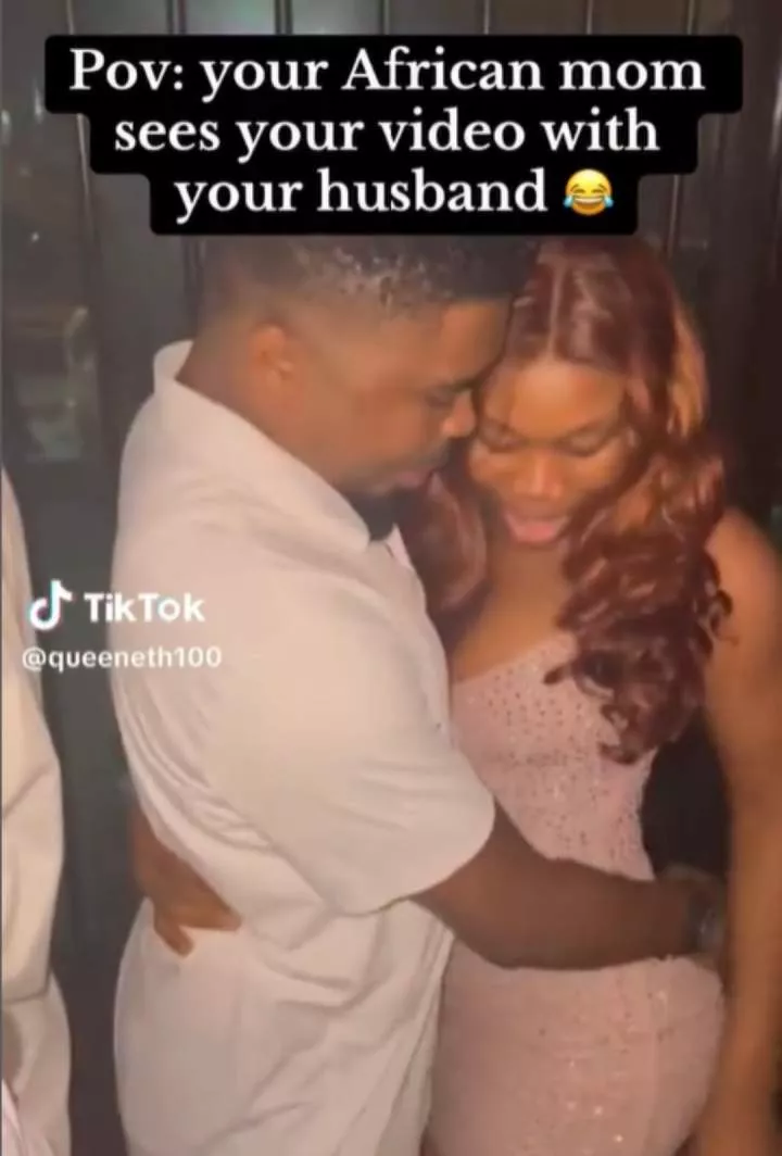 Nigerian lady shares her mother's reaction to her dancing intimately with her husband (video)