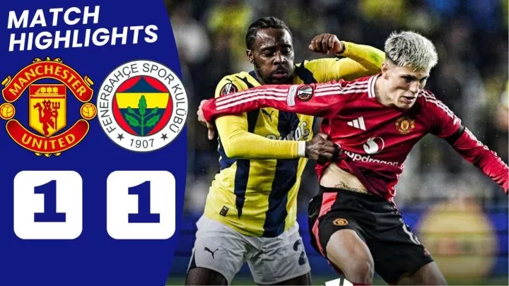 Fenerbahce 1 - 1 Manchester United (Oct-24-2024) Europa League Highlights