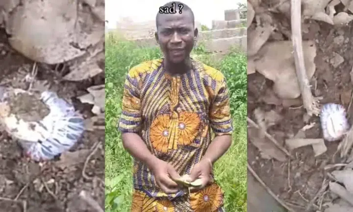 Nigerian man unearths mysterious native charm while building his house