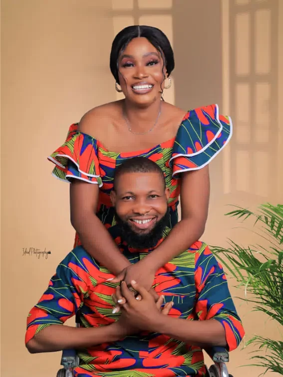 'Happiness is an understatement' - Lady over the moon as she marries physically challenged lover in Akwa Ibom