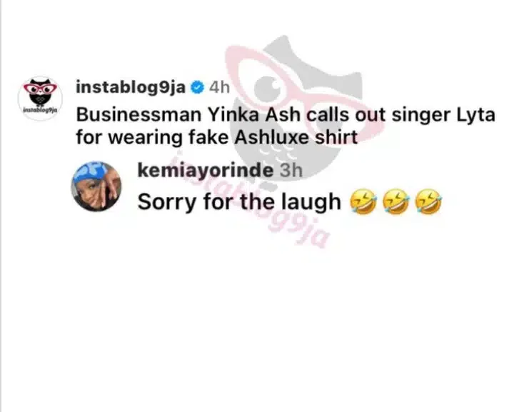 Lyta's baby mama throws heavy shade after he was called out for wearing fake Ashluxe shirt