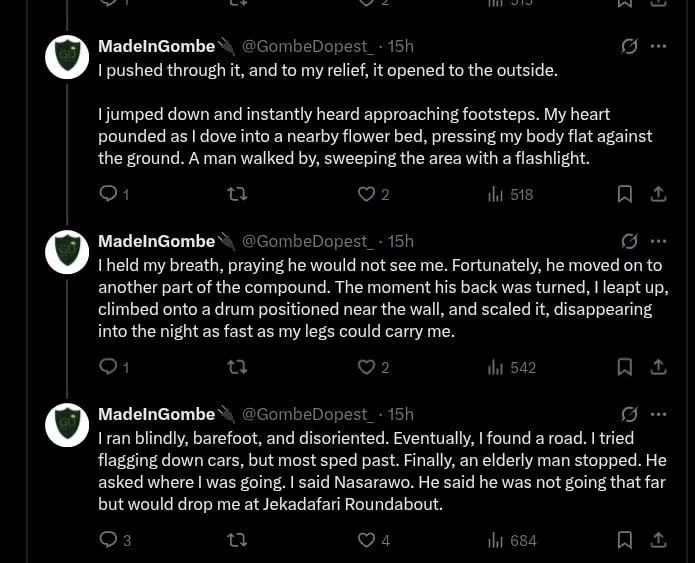 Man lured into tinted car in Gombe after dizziness, escapes from kidney traffickers