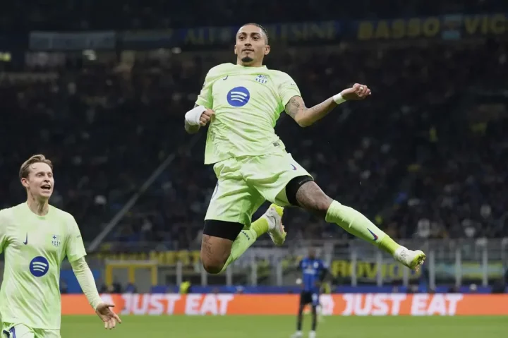 UCL: Raphinha equals Ronaldo's record after scoring in Inter vs Barcelona clash UCL: Raphinha equals Ronaldo's record after scoring in Inter vs Barcelona clash