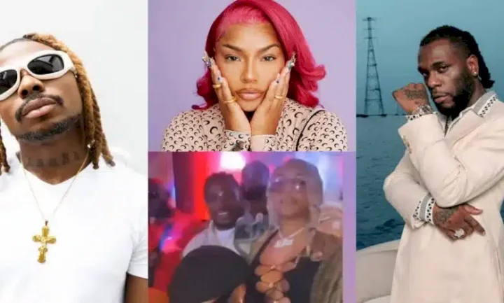 'Odogwu will not like this' - Speculations as Asake and Burna Boy's ex, Stefflon Don are spotted partying at club in Ghana (Video)