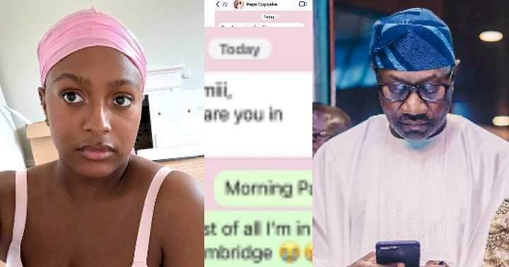 Leaked conversation between Femi Otedola and daughter, DJ Cuppy sparks reactions