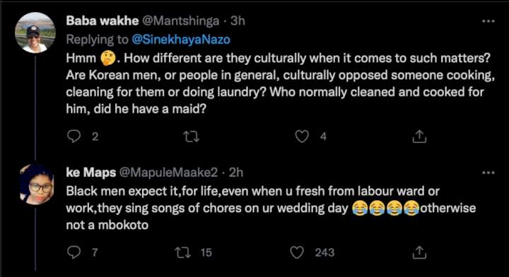 Lady narrates experience with Korean boyfriend who dumped her for cleaning his apartment