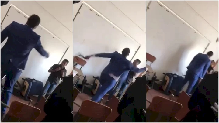 Private school teacher arrested following an outcry that trailed a viral video of him assaulting his student (video)